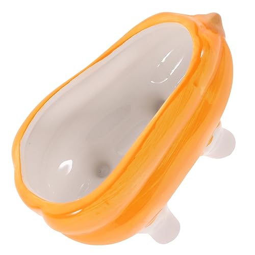 Kichvoe Keramische Hamsterbadewanne im Kürbisdesign für Kleine Haustiere für Sommer Pflege von Chinchillas und Hamstern Kichvoe Keramische Hamsterbadewanne im Kürbisdesign für Kleine Haustiere für Sommer Pflege von Chinchillas und Hamstern von Kichvoe