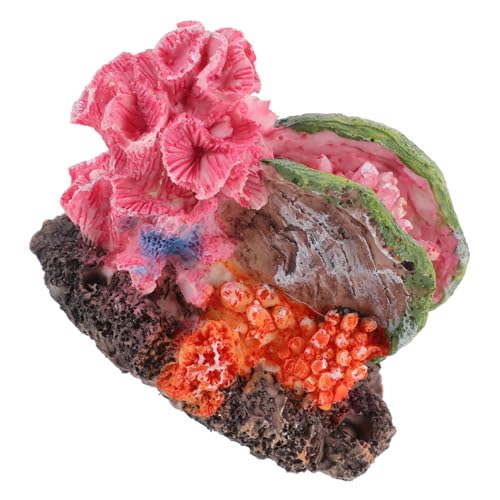 Kichvoe Künstliche Korallen Aquarium Deko Natürliches Leichtes Korallenmodell Fisch Tank Ornament Sicheres Material Versteckplatz für Fische Aquarien Dekoration von Kichvoe