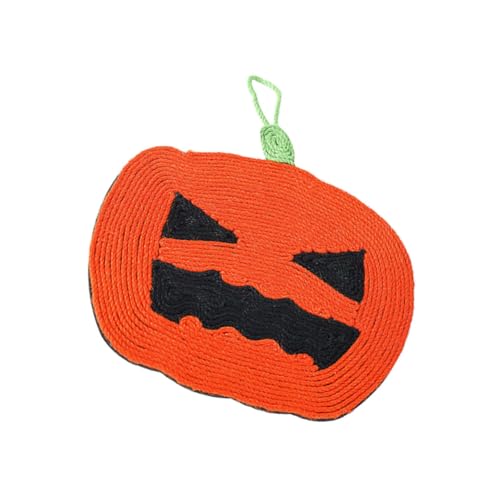 Kichvoe Kürbisförmiges Kratzbrett für Katzen aus Sisal Interaktives für Kätzchen zur Krallenpflege Deko für Halloween und Langlebig Kichvoe Kürbisförmiges Kratzbrett für Katzen aus Sisal Interaktives für Kätzchen zur Krallenpflege Deko für Halloween und Langlebig von Kichvoe