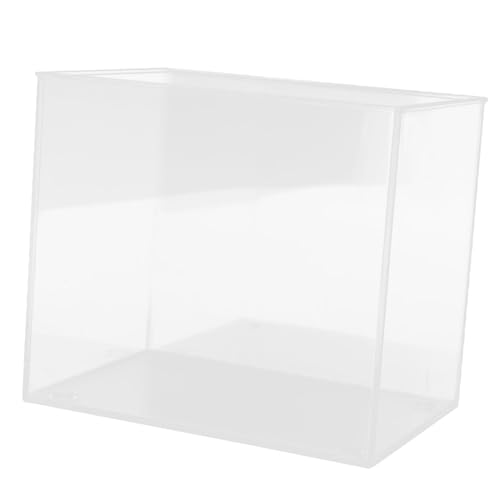 Kichvoe Mini Aquarium Transparent Kunststoff Fischbecken für Fische Pflanzen und Schildkröten Modernes Offenes Desktop Aquarium zur Raumdekoration und Luftreinigung Kichvoe Mini Aquarium Transparent Kunststoff Fischbecken für Fische Pflanzen und Schildkröten Modernes Offenes Desktop Aquarium zur Raumdekoration und Luftreinigung von Kichvoe