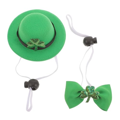 Kichvoe Patrick's Day Haustier Kostüm Set Leichter Verstellbarer Partyhut und Shamrock Hundehalsband Atmungsaktiv und Bequem Geeignet für Hunde und Katzen Festliche Irische Zubehör Kichvoe Patrick's Day Haustier Kostüm Set Leichter Verstellbarer Partyhut und Shamrock Hundehalsband Atmungsaktiv und Bequem Geeignet für Hunde und Katzen Festliche Irische Zubehör von Kichvoe