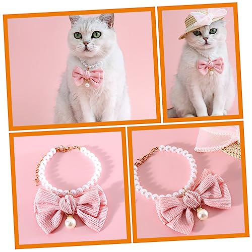 Kichvoe Pet mit Schleife und Perlen Verstellbares Leichtes und Welpenhalsband Samtweiches Langlebiges Schmuckzubehör für Haustierfest und Party Xs Kichvoe Pet mit Schleife und Perlen Verstellbares Leichtes und Welpenhalsband Samtweiches Langlebiges Schmuckzubehör für Haustierfest und Party Xs von Kichvoe