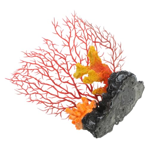 Kichvoe Simulierte Korallenornamente Dekoration Korallenaquarium Korallen-Statue Korallendekor Gefälschte Künstliche Korallenschmuck Aquariumkorallen Aquarienpflanzen Plastik von Kichvoe