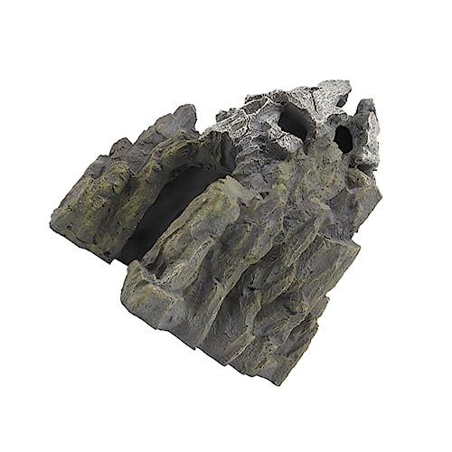 Kichvoe Skull Mountain Ornament aus Harz für Fische Versteck im Fischtank für Aquarien und Garnelen Kichvoe Skull Mountain Ornament aus Harz für Fische Versteck im Fischtank für Aquarien und Garnelen von Kichvoe