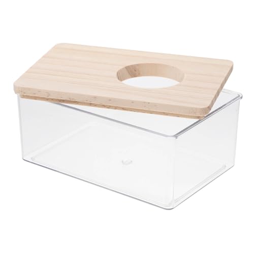 Kichvoe Transparente Hamster Sandbad Box aus mit Holzdeckel Langlebiges Sandbad für Kleine Haustiere Wie Chinchillas und Rennmäuse Einfach zu Reinigen und Vielseitig und Geeignet Kichvoe Transparente Hamster Sandbad Box aus mit Holzdeckel Langlebiges Sandbad für Kleine Haustiere Wie Chinchillas und Rennmäuse Einfach zu Reinigen und Vielseitig und Geeignet von Kichvoe