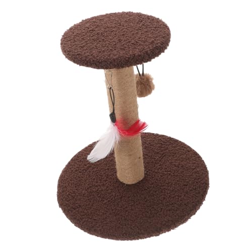 Kichvoe Vertikaler Kratzbaum aus Sisal Multifunktionales Katzenklettergerüst Robustes Kratzbrett Platzsparendes Katzenspielzeug für Indoor Katzen Braun zum Krallenwetzen Kichvoe Vertikaler Kratzbaum aus Sisal Multifunktionales Katzenklettergerüst Robustes Kratzbrett Platzsparendes Katzenspielzeug für Indoor Katzen Braun zum Krallenwetzen von Kichvoe