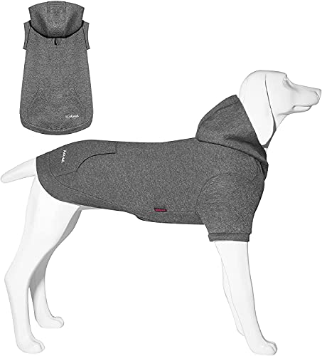 Kickred Hunde-Kapuzenpullover aus weicher Baumwolle, mit Hut und Leinen-Loch, modischer Hundepullover, Outfits für Welpen, klein, mittel, groß von Kickred
