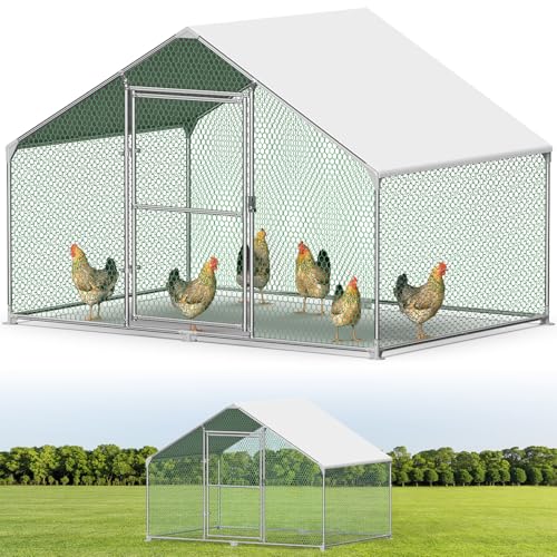 Hühnerstall Freilaufgehege 3X2M,Verzinkter Stahl Freilaufgehege,Hühnerhaus mit Sicherheitsschloss und Wasserdichtes PE-Farbtuch,Outdoor Geflügelstall für Hühner Kaninchen und weitere Kleintiere Hühnerstall Freilaufgehege 3X2M,Verzinkter Stahl Freilaufgehege,Hühnerhaus mit Sicherheitsschloss und Wasserdichtes PE-Farbtuch,Outdoor Geflügelstall für Hühner Kaninchen und weitere Kleintiere von Kidsbuddy
