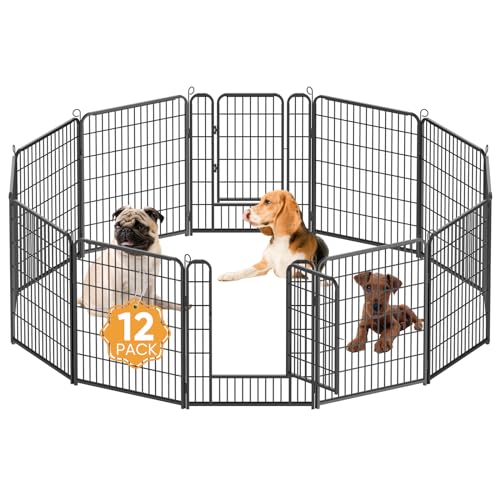 Kidsbuddy Welpenlaufstall,Hundelaufstall,12 Gitter je 80x65 cm,Automatische Verriegelung,Flexibel und faltbar,Welpenauslauf mit Tür,Welpengitter,Freilaufgehege Hund,Tierlaufstall für innen und Outdoor Kidsbuddy Welpenlaufstall,Hundelaufstall,12 Gitter je 80x65 cm,Automatische Verriegelung,Flexibel und faltbar,Welpenauslauf mit Tür,Welpengitter,Freilaufgehege Hund,Tierlaufstall für innen und Outdoor von Kidsbuddy