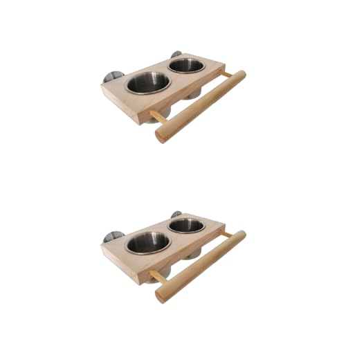 2-in-1-Vogel Sitzstangen Futterstation Edelstahl Futterbecher Wassernäpfe Mit Holz Sitzstangen Ständer Plattform Für Kleine Vögel Holz Vogel Sitzstangen Ständer Kleine Papageien Futternapf Ständer 2-in-1-Vogel Sitzstangen Futterstation Edelstahl Futterbecher Wassernäpfe Mit Holz Sitzstangen Ständer Plattform Für Kleine Vögel Holz Vogel Sitzstangen Ständer Kleine Papageien Futternapf Ständer von KieTeiiK
