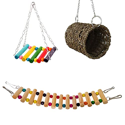 3 Stück Papageienkäfig Spielzeug Eichhörnchen Hamster Eichhörnchen Hängematte Vogelnest Schaukel Leiter Papageienspielzeug Graupapageien Für Kleine Papageien Für Große Vögel Sittiche Aras 3 Stück Papageienkäfig Spielzeug Eichhörnchen Hamster Eichhörnchen Hängematte Vogelnest Schaukel Leiter Papageienspielzeug Graupapageien Für Kleine Papageien Für Große Vögel Sittiche Aras von KieTeiiK
