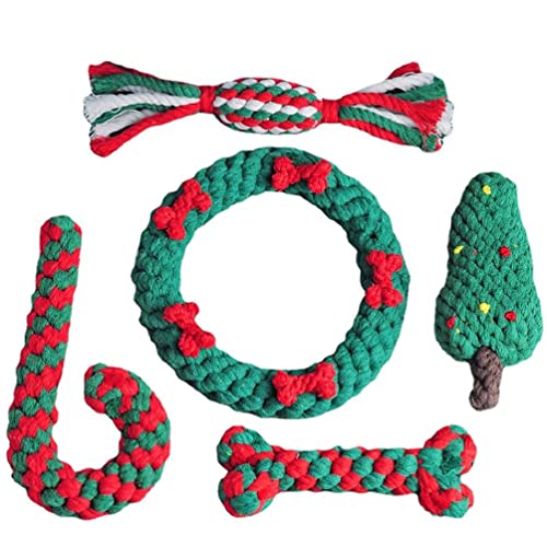 5 Stück Weihnachtliches Kauspielzeug Für Hunde Seilkörper Interaktiv Für Welpenrassen Reduziert Die Langeweile Hundekauspielzeug Für Welpen Zuhause Geschenk Welpen Beißspielzeug 5 Stück Weihnachtliches Kauspielzeug Für Hunde Seilkörper Interaktiv Für Welpenrassen Reduziert Die Langeweile Hundekauspielzeug Für Welpen Zuhause Geschenk Welpen Beißspielzeug von KieTeiiK