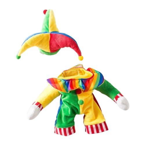 Haustier Kleidung Clown Kostüm & Hut Set Für Kleine Hund Party Bühne Requisiten Cosplay Kostüm Fotografie Requisiten Haustier Versorgung Pet Supplies Pet Outfit Für Party von KieTeiiK