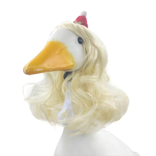Hundeausstellung Frisur Langes Lockiges Dekoratives Accessoire Für Versammlungen Foto Requisiten Easy Wear Synthetic Stoff Gänse Stil Haustier Kostüm von KieTeiiK