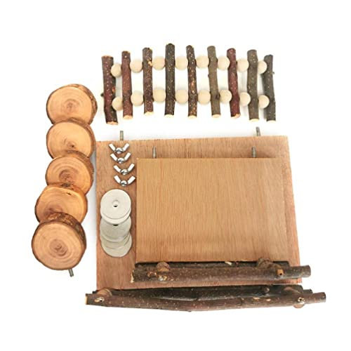 KieTeiiK Hamster Meerschweinchen Klettern Spielzeug Für Käfig Kleine Tier Spielplatz Natürliche Holz Stand Plattform Leiter Kauen Spielzeug Für Syrische Hamster KieTeiiK Hamster Meerschweinchen Klettern Spielzeug Für Käfig Kleine Tier Spielplatz Natürliche Holz Stand Plattform Leiter Kauen Spielzeug Für Syrische Hamster von KieTeiiK