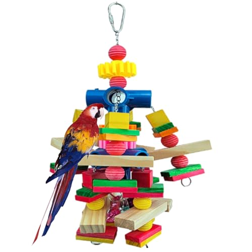 KieTeiiK Kleines Kauspielzeug Für Vogelpapageien Kauspielzeug Holzblöcke Bunte Cluster Zum Kauen Zähneknirschen Sittiche Spielzeug Für Käfig Vogel KieTeiiK Kleines Kauspielzeug Für Vogelpapageien Kauspielzeug Holzblöcke Bunte Cluster Zum Kauen Zähneknirschen Sittiche Spielzeug Für Käfig Vogel von KieTeiiK