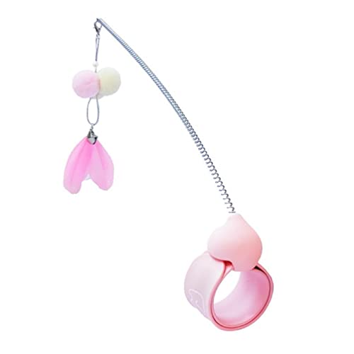 KieTeiiK Rosa Für Katze Feder Spielzeug 11,8 '' Für Katze Zauberstab Spielzeug Mit Armband Lustige Teaser Interaktives Spielzeug Feder Zauberstab Rod Pet Für Pl Katze Zauberstab Spielzeug KieTeiiK Rosa Für Katze Feder Spielzeug 11,8 '' Für Katze Zauberstab Spielzeug Mit Armband Lustige Teaser Interaktives Spielzeug Feder Zauberstab Rod Pet Für Pl Katze Zauberstab Spielzeug von KieTeiiK