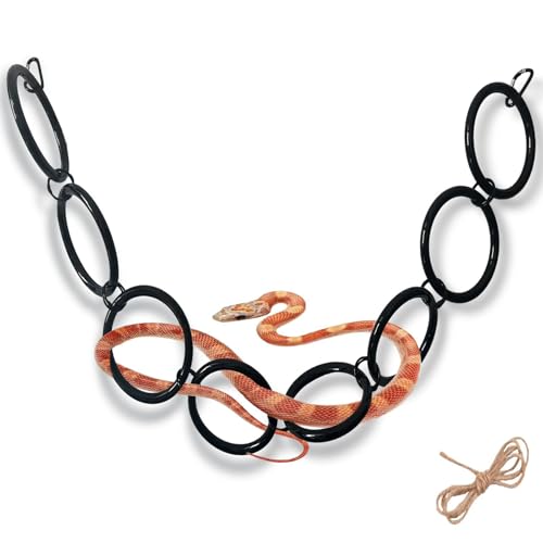 KieTeiiK Schlangenkletterringe Spielzeugreptilien Übungskette Terrarien Accessoire Training Für Haustieranreicherungstanks Landschaft Tool Snake Übung KieTeiiK Schlangenkletterringe Spielzeugreptilien Übungskette Terrarien Accessoire Training Für Haustieranreicherungstanks Landschaft Tool Snake Übung von KieTeiiK