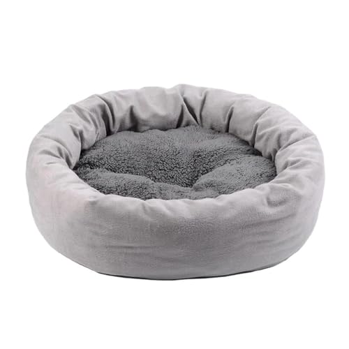 KieTeiiK Weiches Plüsch-Haustierbett für Katzen und Hunde für Katze, Hochbeet, selbstwärmend, Herbst, Winter, Innenschlafend, abnehmbar, S/für M/L/rund, weiches Hundebett mit Kissen KieTeiiK Weiches Plüsch-Haustierbett für Katzen und Hunde für Katze, Hochbeet, selbstwärmend, Herbst, Winter, Innenschlafend, abnehmbar, S/für M/L/rund, weiches Hundebett mit Kissen von KieTeiiK