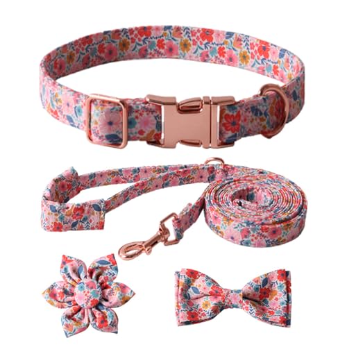Modisches Welpenhalsband + Leine und Krawatte mit abnehmbarer Schleife, entworfen für Hundeliebhaber, ein modisches Statement von KieTeiiK