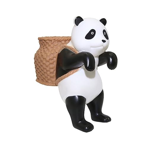 Niedliche Panda Figuren Aquarium Ornament Aquarium Blumentopf Statuen Dekorationen Interessante Kletter Panda Figuren Mini Blumentopf Statuen von KieTeiiK