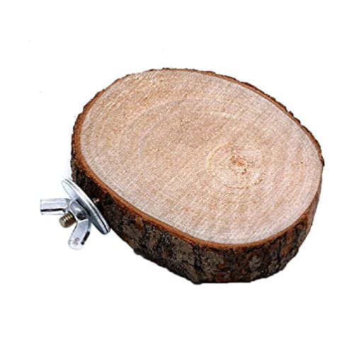 Vogel-Sitzstange aus Holz mit Ständer und Plattform, zum Schleifen von Übungen, Kauspielzeug für Sittiche, Hamster, Rennmäuse, Papageien, afrikanisches Grau, für kleine Papageien für große Vögel, Vogel-Sitzstange aus Holz mit Ständer und Plattform, zum Schleifen von Übungen, Kauspielzeug für Sittiche, Hamster, Rennmäuse, Papageien, afrikanisches Grau, für kleine Papageien für große Vögel, von KieTeiiK