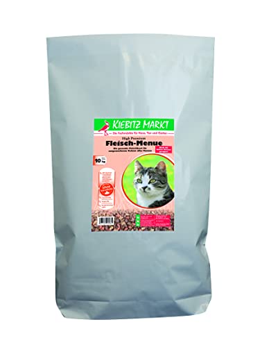Kiebitz Markt High Premium Katzenfutter Trockenfutter Fleisch-Menue (10 kg) von Kiebitz Markt