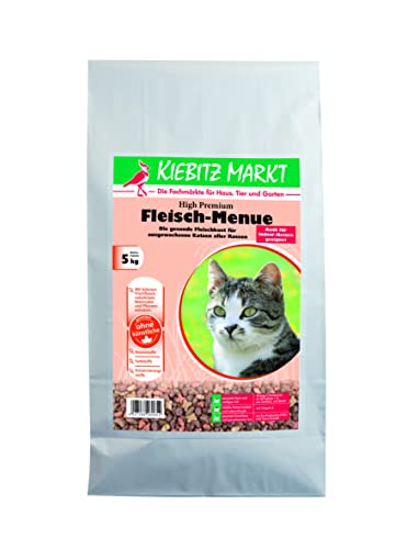 Kiebitz Markt High Premium Katzenfutter Trockenfutter Fleisch-Menue (5 kg) von Kiebitz Markt