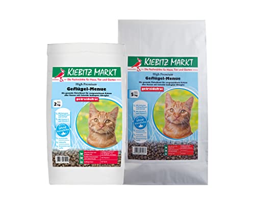 Kiebitz Markt High Premium Katzenfutter Trockenfutter Geflügel-Menue getreidefrei (2 kg) von Kiebitz Markt