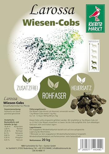 Kiebitz Markt Larossa Wiesen-Cobs 20 kg Pferdefutter von Kiebitz Markt