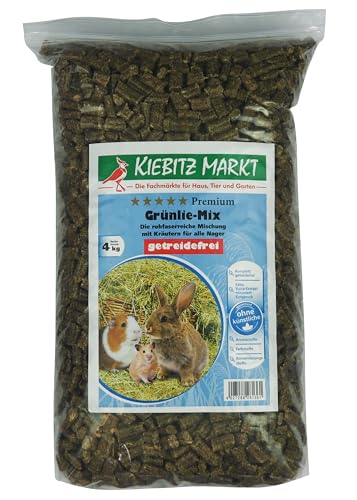 Kiebitz Markt Premium Grünlie-Mix Nagerfutter (4 kg) von Kiebitz Markt