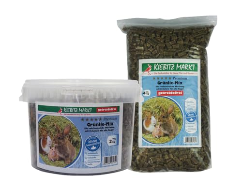Kiebitz Markt Premium Grünlie-Mix Nagerfutter (700 g) von Kiebitz Markt