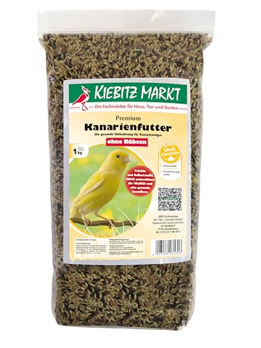 Kiebitz Markt Premium Kanarienfutter ohne Rübsen (1 kg) von Kiebitz Markt