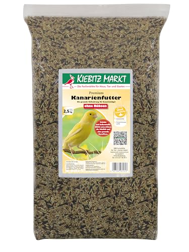 Kiebitz Markt Premium Kanarienfutter ohne Rübsen (2,5 kg) von Kiebitz Markt