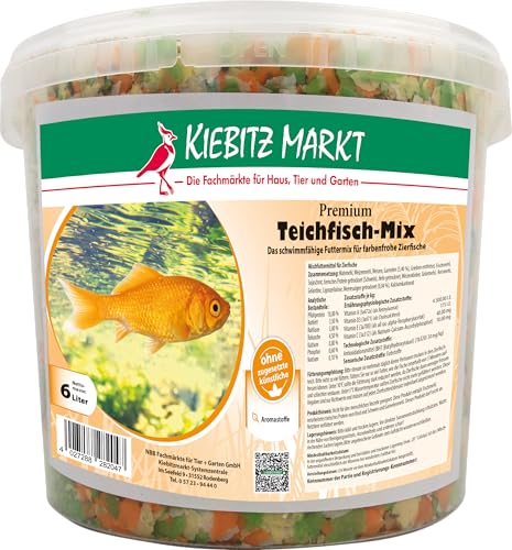 Kiebitz Markt Premium Teichfisch-Mix Teichfischfutter (6 L) von Kiebitz Markt