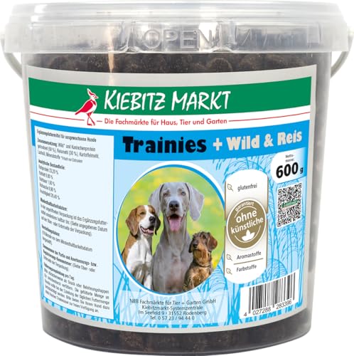 Kiebitz Markt Trainies Wild & Reis glutenfrei Hundesnacks 600 g von Kiebitz Markt