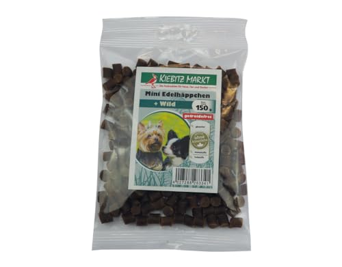 Kiebitzmarkt Edelhäppchen Mini + Wild glutenfrei Hundesnacks 150 g von Kiebitz Markt