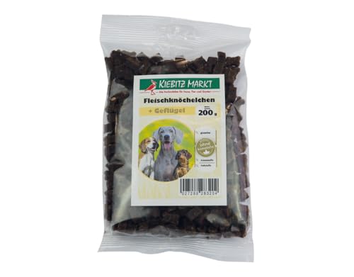 Kiebitzmarkt Fleischknöchelchen + Geflügel glutenfrei Hundesnacks 200 g von Kiebitz Markt