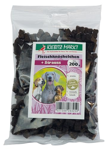 Kiebitzmarkt Fleischknöchelchen + Strauß glutenfrei Hundesnacks 200 g Kiebitzmarkt Fleischknöchelchen + Strauß glutenfrei Hundesnacks 200 g von Kiebitz Markt