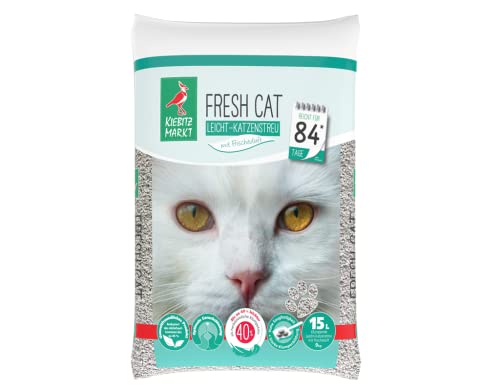 Kiebitzmarkt Fresh Cat Leichtkatzenstreu 15 Liter (mit Frischeduft) von Kiebitz Markt
