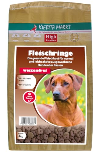 Kiebitzmarkt High Premium Hundefutter Trockenfutter Fleischringe (1 kg) von Kiebitz Markt