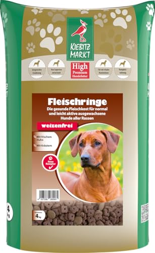 Kiebitzmarkt High Premium Hundefutter Trockenfutter Fleischringe (1 kg) von Kiebitz Markt