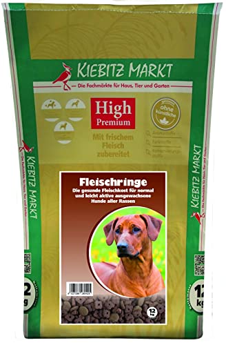 Kiebitzmarkt High Premium Hundefutter Trockenfutter Fleischringe (12 kg) von Kiebitz Markt