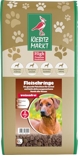 Kiebitzmarkt High Premium Hundefutter Trockenfutter Fleischringe (12 kg) von Kiebitz Markt