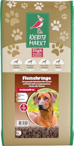 Kiebitzmarkt High Premium Hundefutter Trockenfutter Fleischringe (12 kg) von Kiebitz Markt
