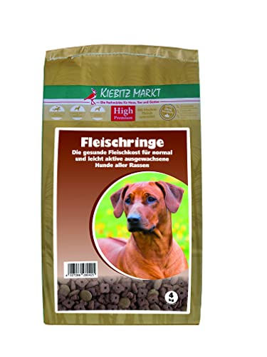 Kiebitzmarkt High Premium Hundefutter Trockenfutter Fleischringe (4 kg) von Kiebitz Markt
