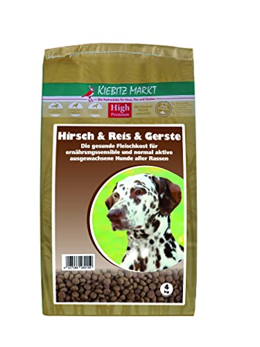 Kiebitzmarkt High Premium Hundefutter Trockenfutter Hirsch & Reis glutenfrei (4 kg) von Kiebitz Markt