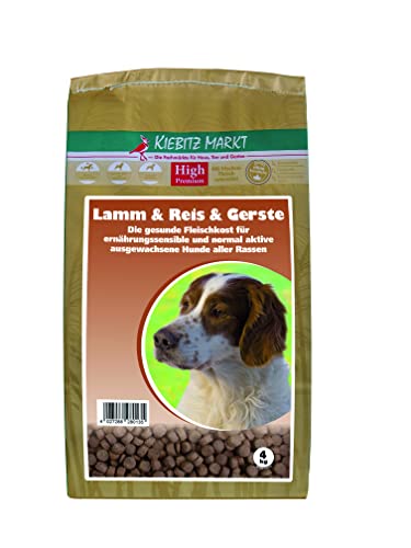 Kiebitzmarkt High Premium Hundefutter Trockenfutter Lamm & Reis & Gerste 4 kg weizenfrei von Kiebitz Markt