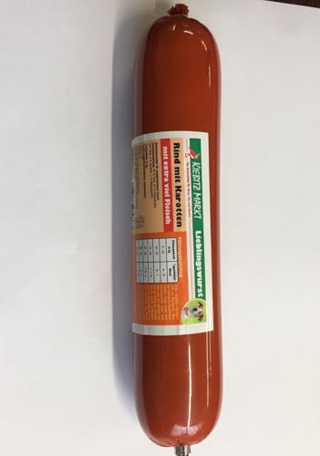 Kiebitzmarkt Lieblingswurst Rind mit Karotten Hundefutter Nassfutter (400 g) von Kiebitz Markt
