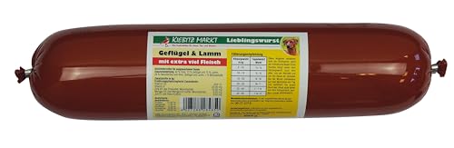 Kiebitzmarkt Lieblingswurst Rind & Geflügel Hundefutter Nassfutter (800 g) von Kiebitz Markt